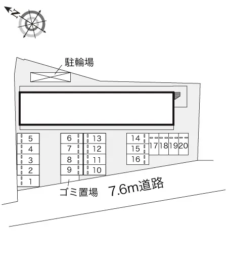 ★手数料０円★貝塚市小瀬　月極駐車場（LP）